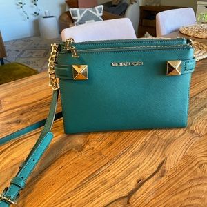 Emerald Green Michael Kors Crossbody Bag